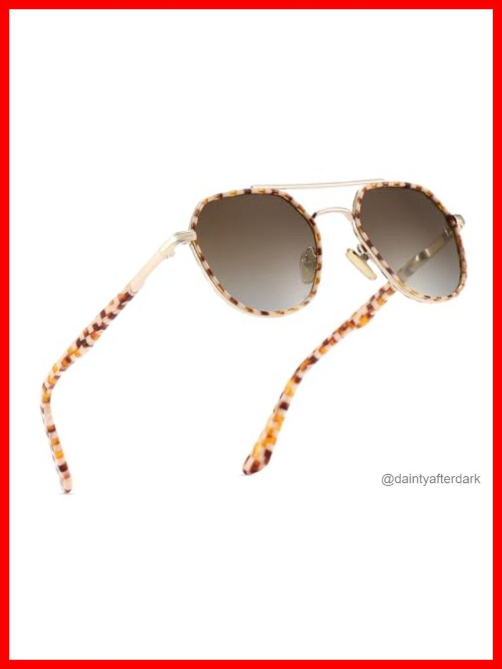 Polarized Aviator Sunglasses with Italian Acetate Frame